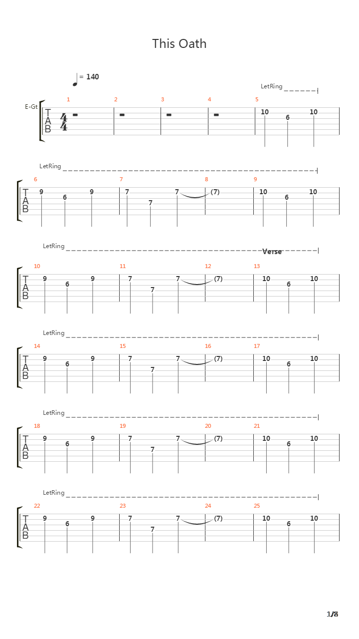 This Oath吉他谱