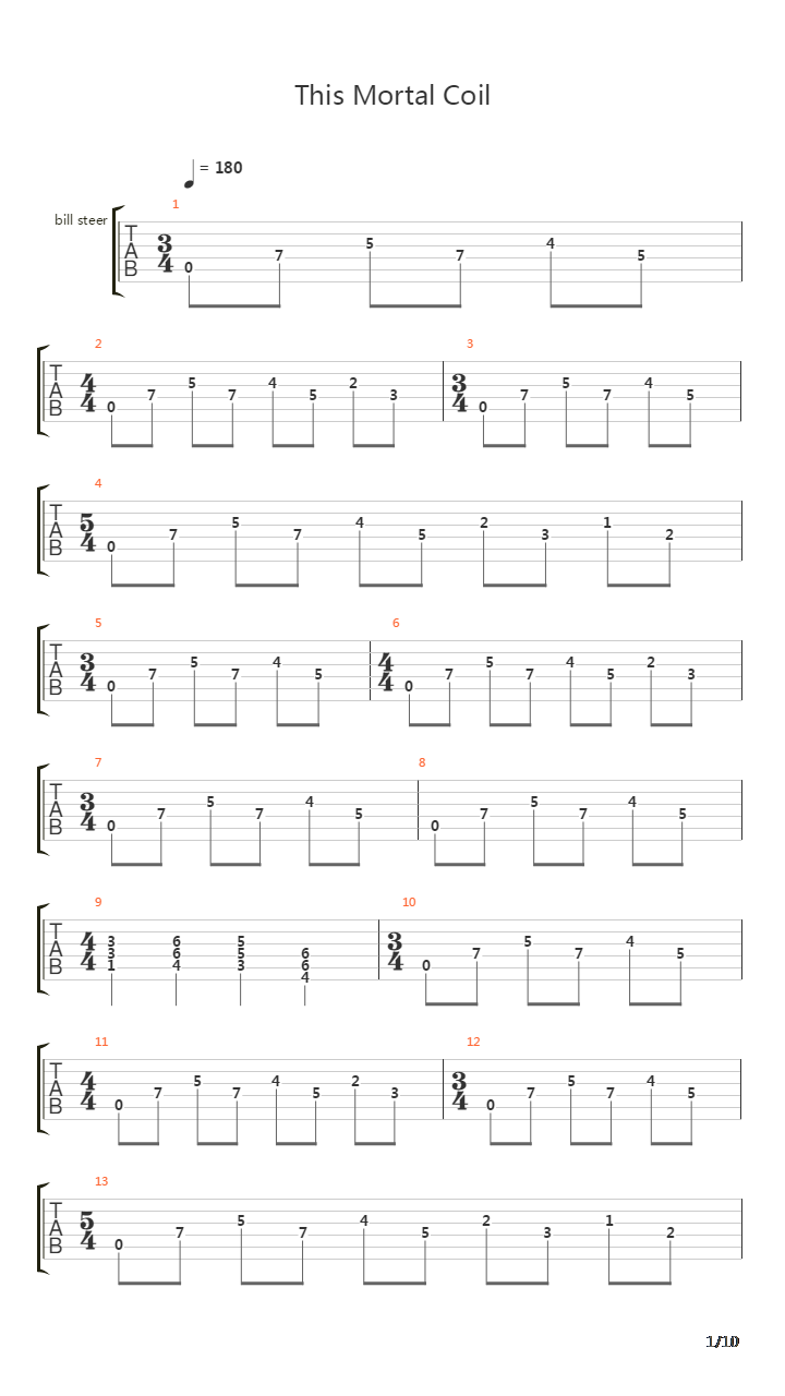 This Mortal Coil吉他谱