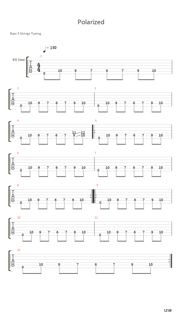 Polarized吉他谱