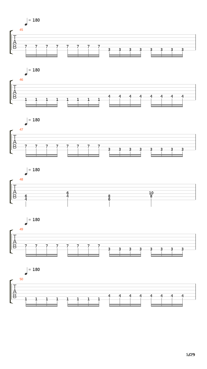 Inpropagation吉他谱