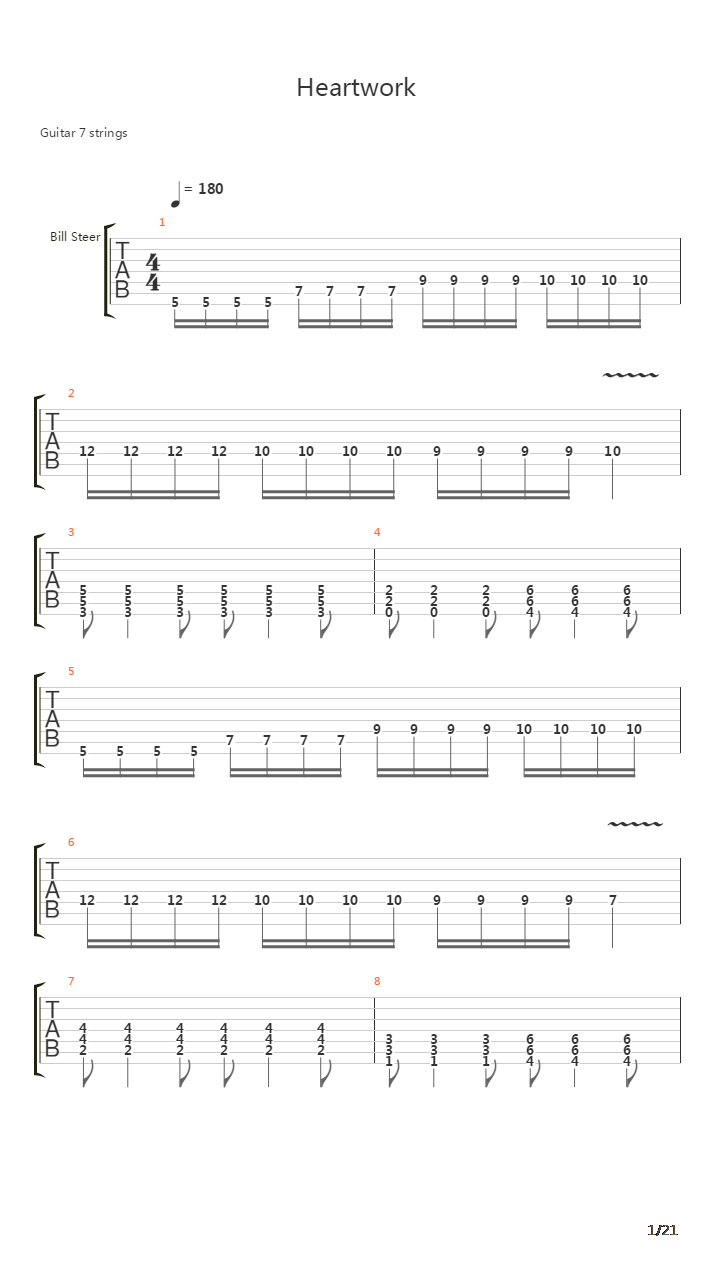 Heartwork吉他谱