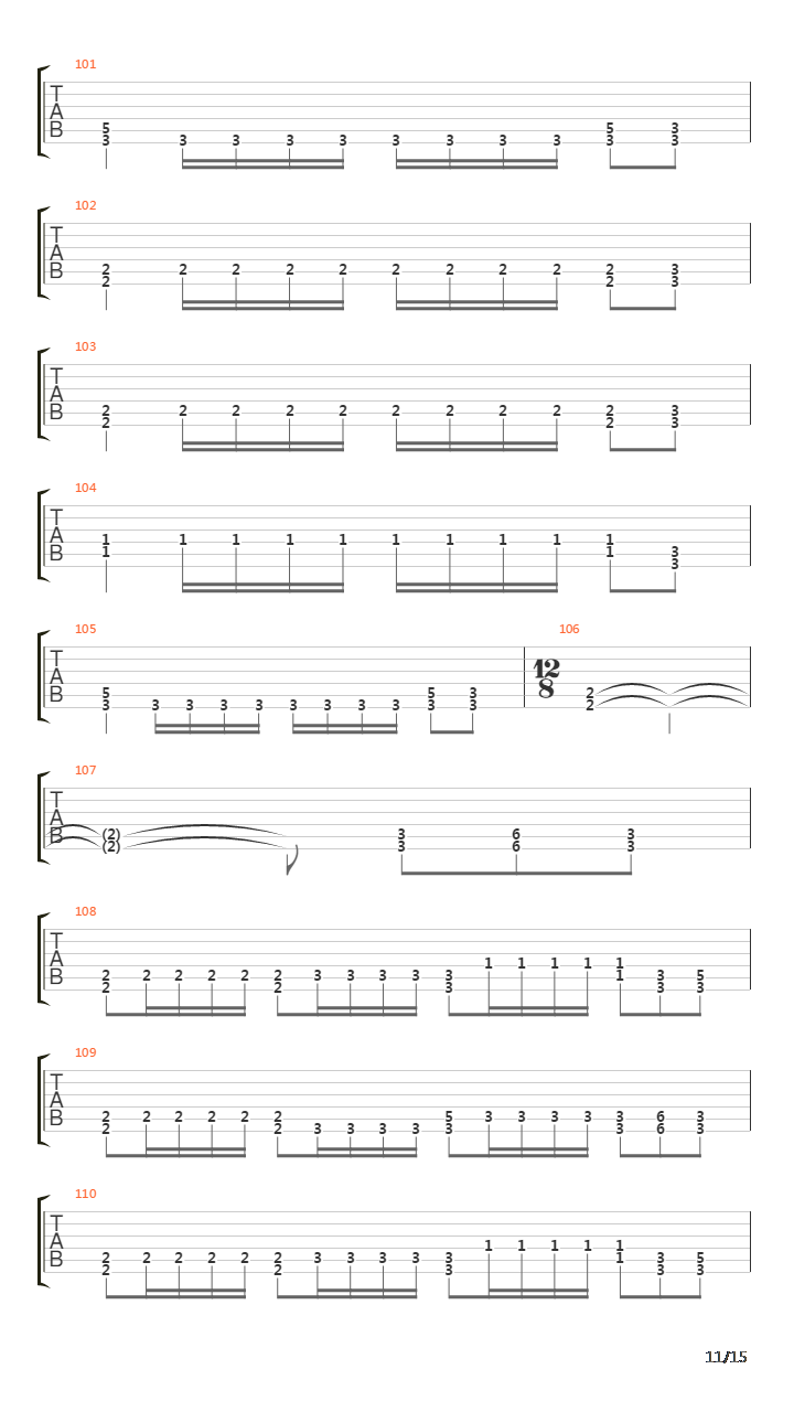 Corporeal Jigsore Quandry吉他谱