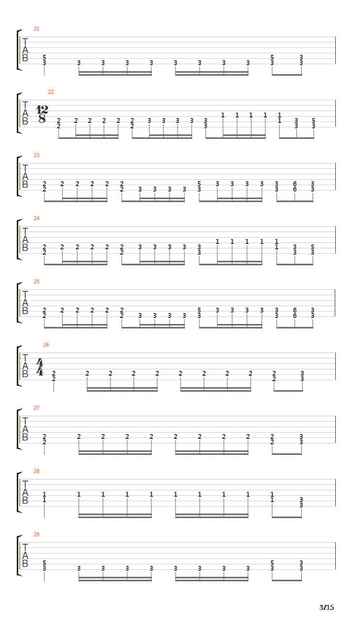 Corporeal Jigsore Quandry吉他谱