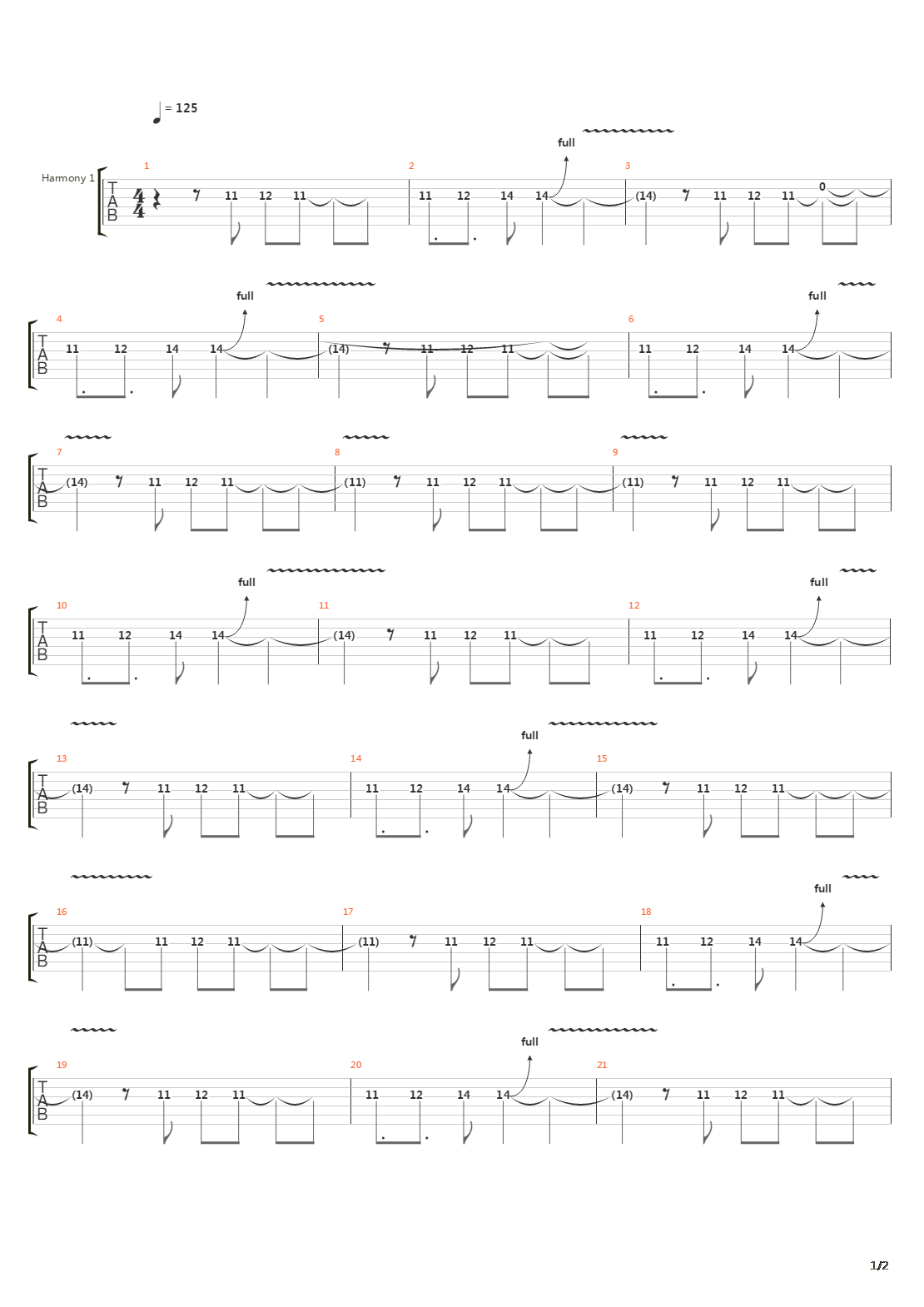 1985吉他谱