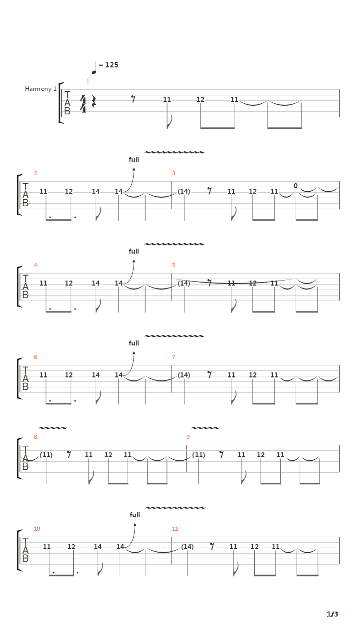 1985吉他谱