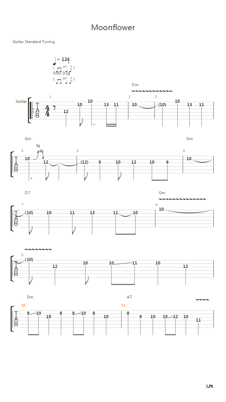 Moonflower吉他谱