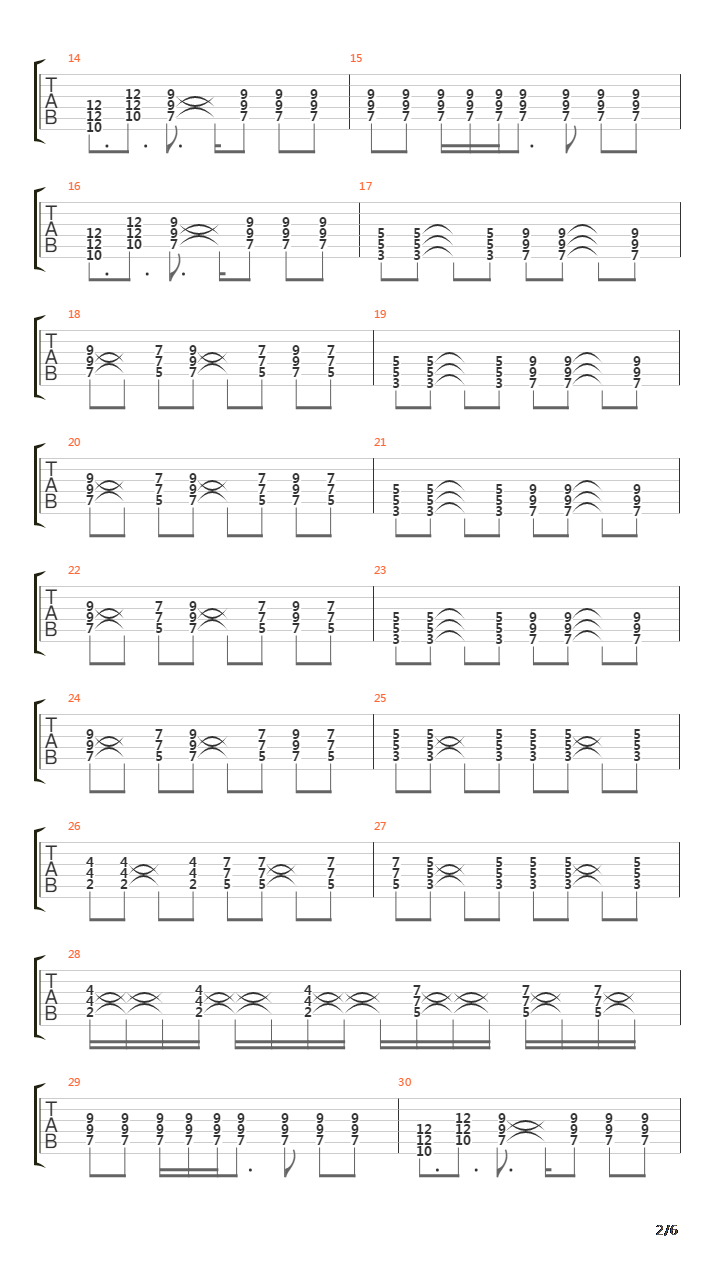 On The Front Line吉他谱