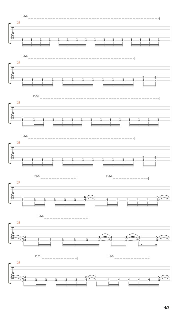 Circle Of The Tyrants吉他谱