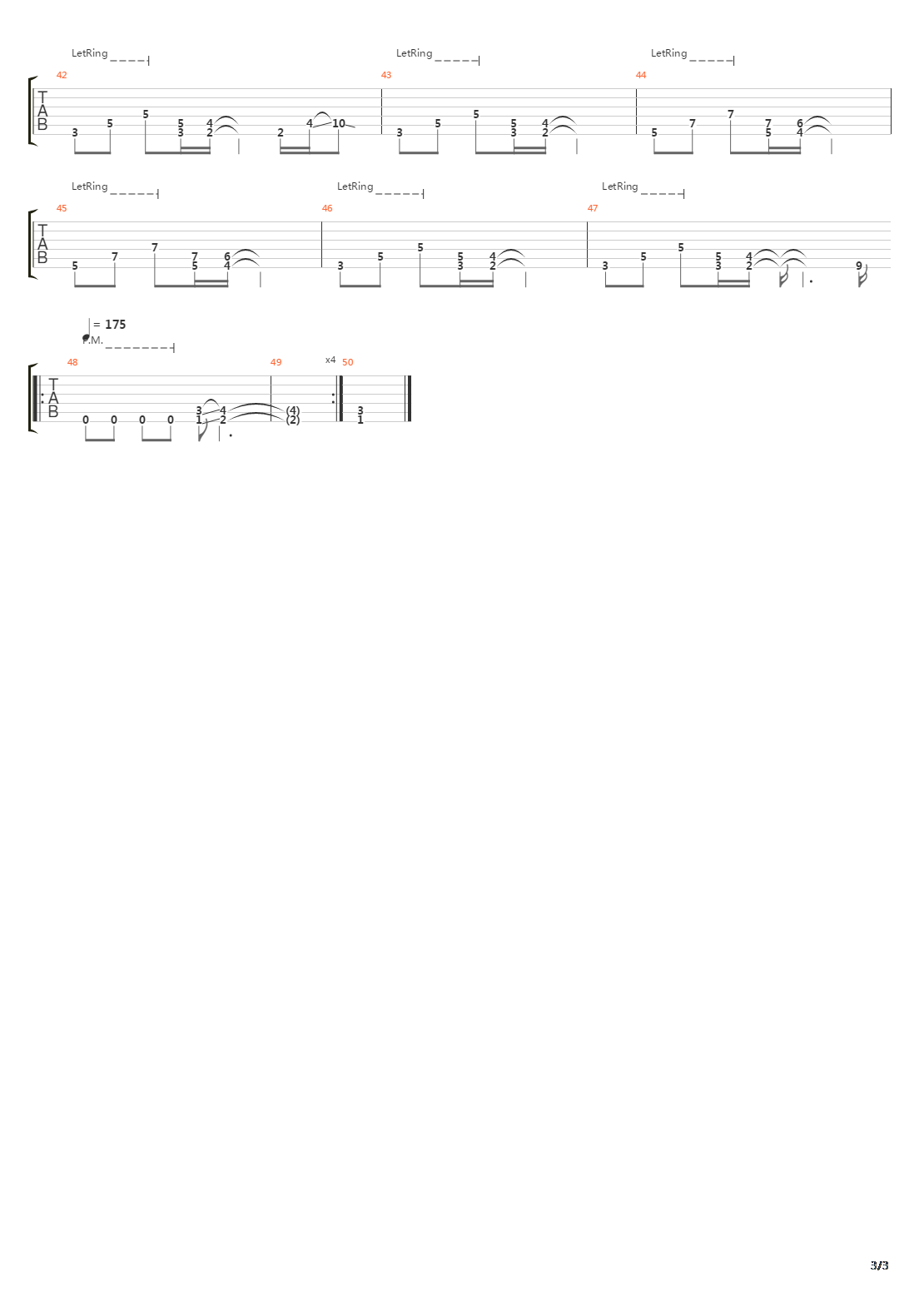 Dawn Of Meggido吉他谱