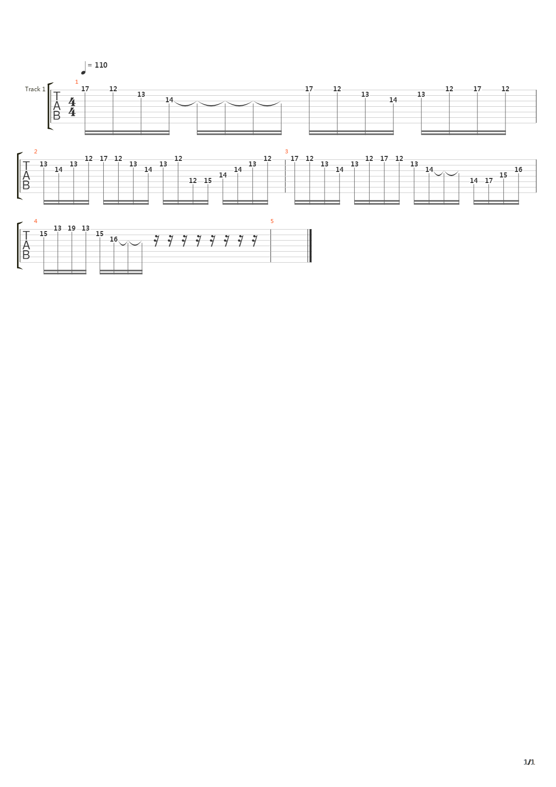 Recreant吉他谱