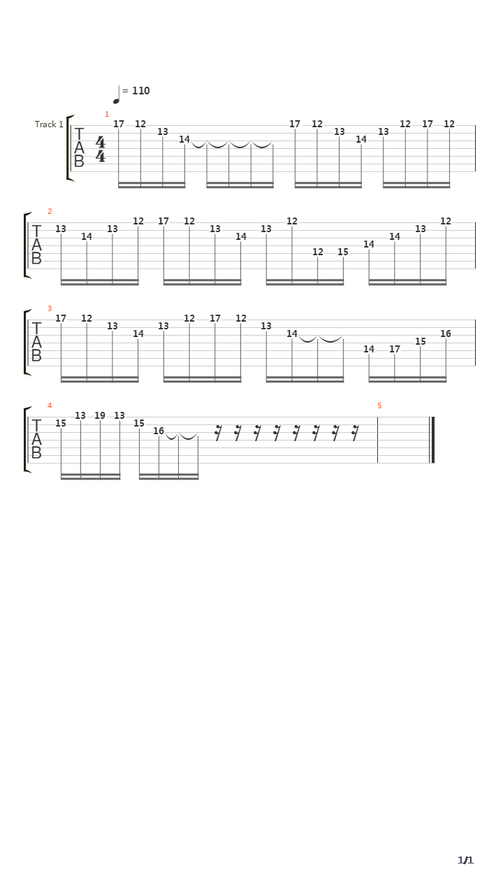 Recreant吉他谱