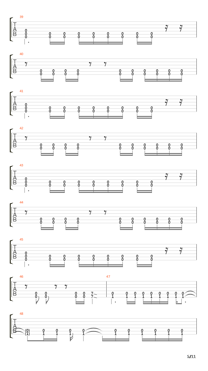 Recreant吉他谱