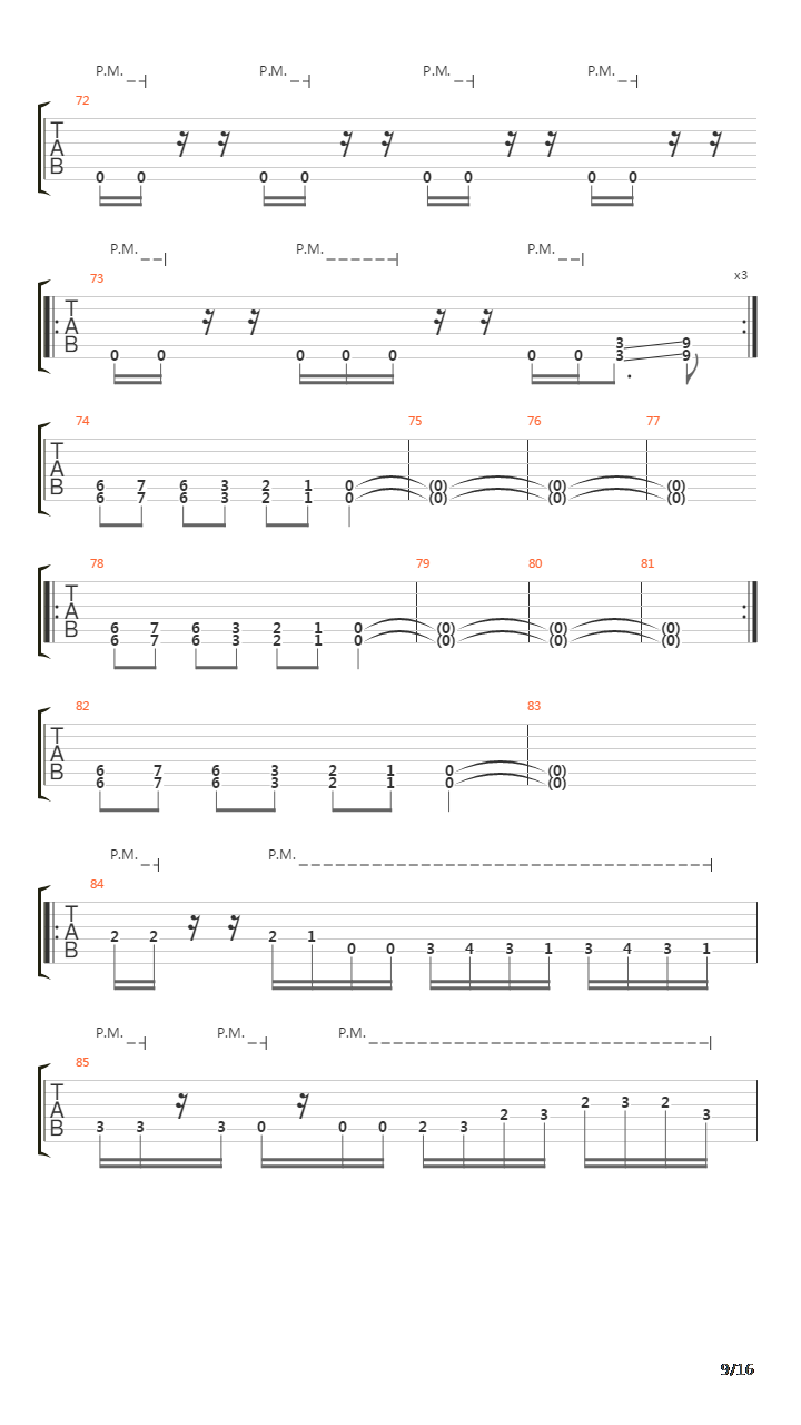 Flame吉他谱