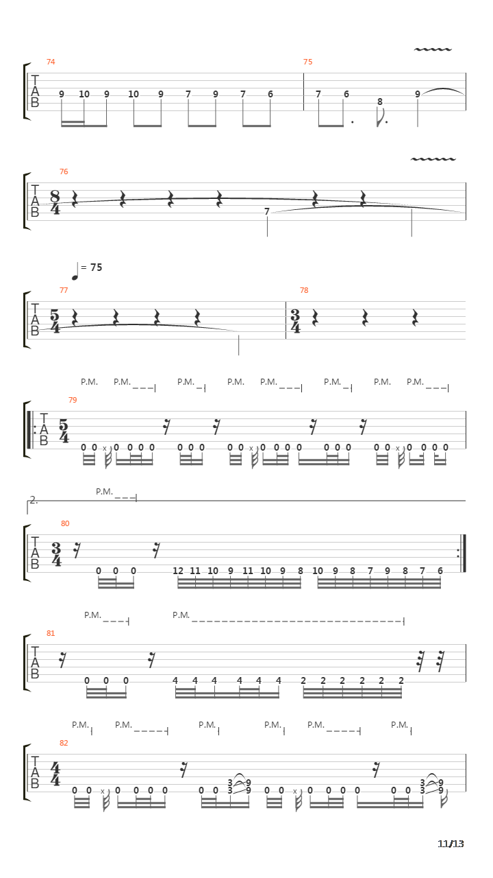 Flame吉他谱