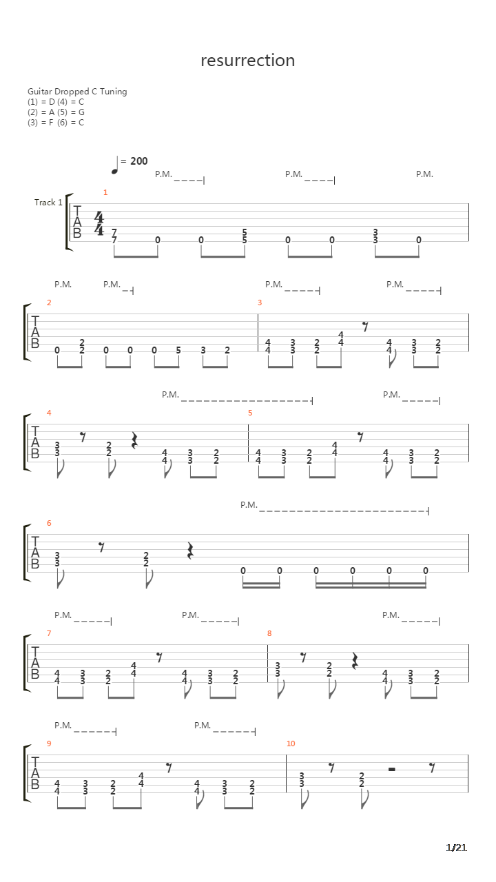 Resurrection吉他谱