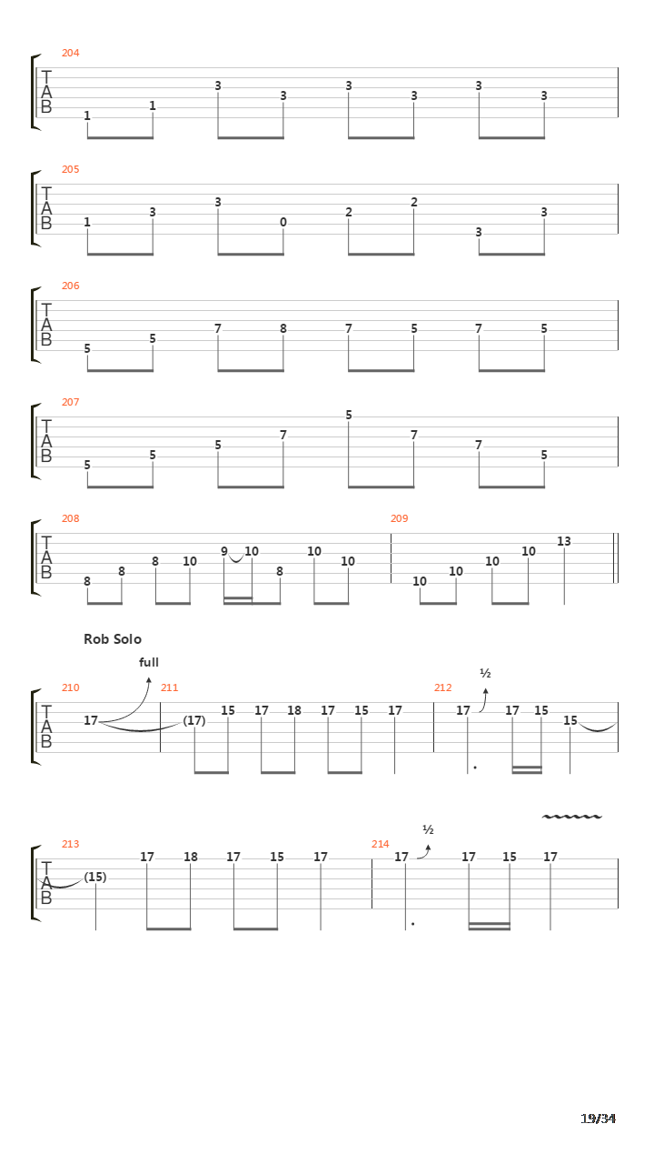 Six吉他谱