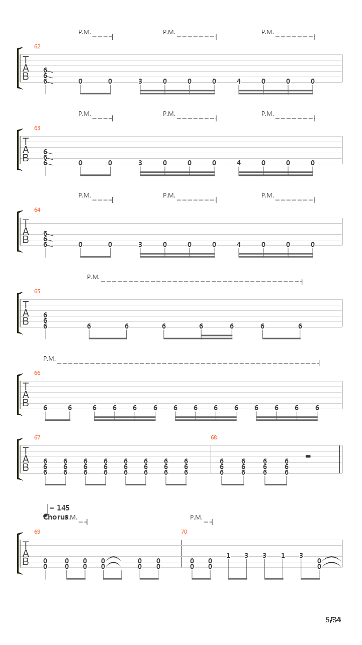 Six吉他谱