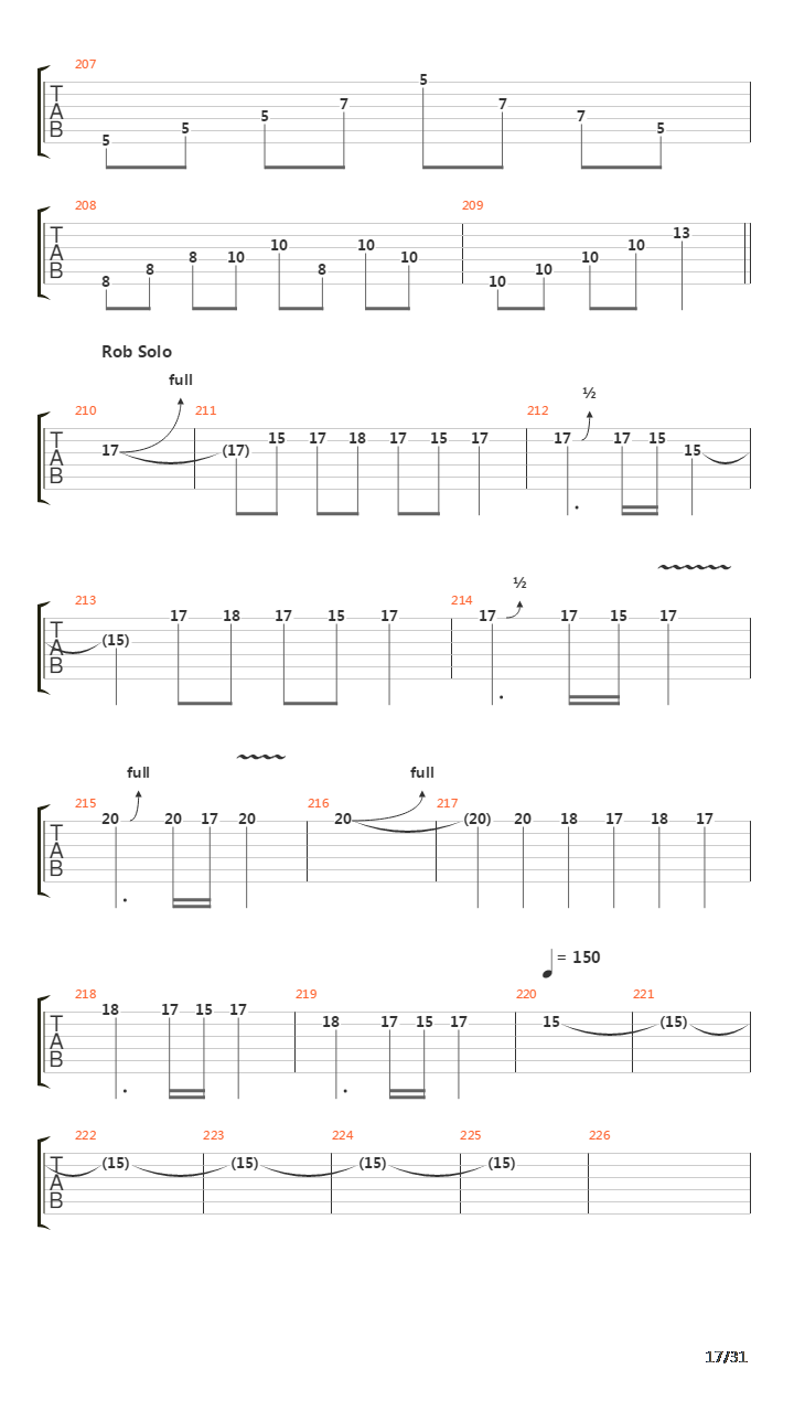 Six吉他谱