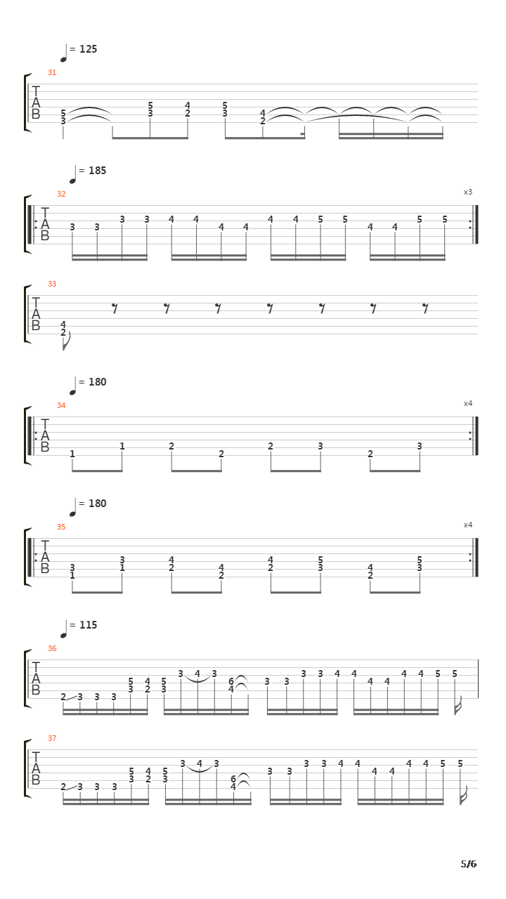 Benedictine Convulsions吉他谱