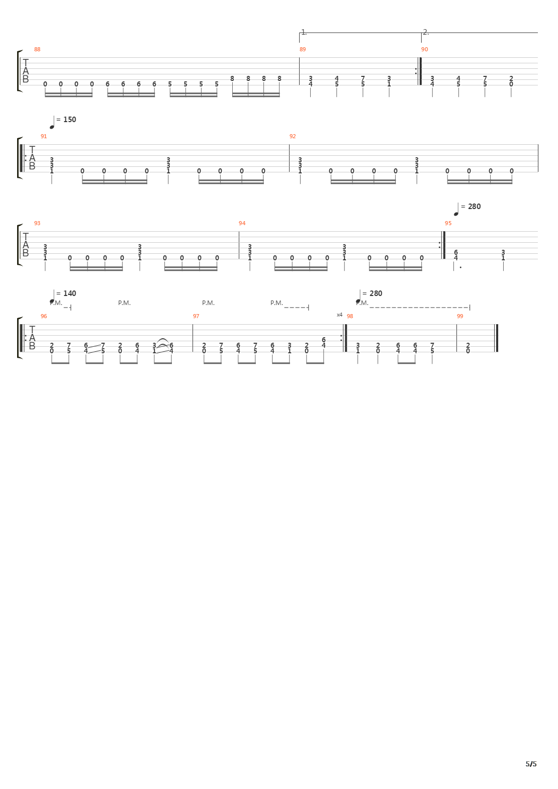 Crown Of Horns吉他谱