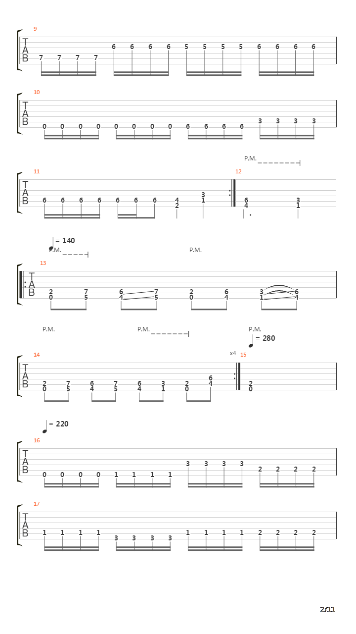 Crown Of Horns吉他谱