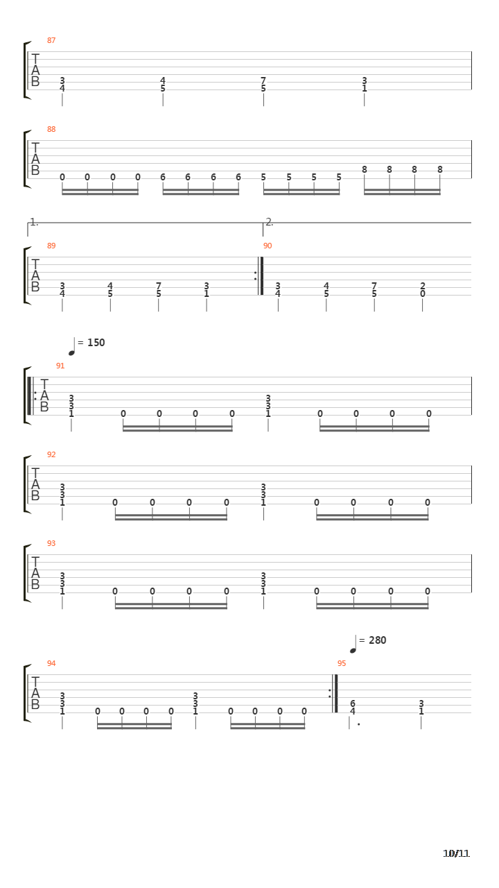 Crown Of Horns吉他谱