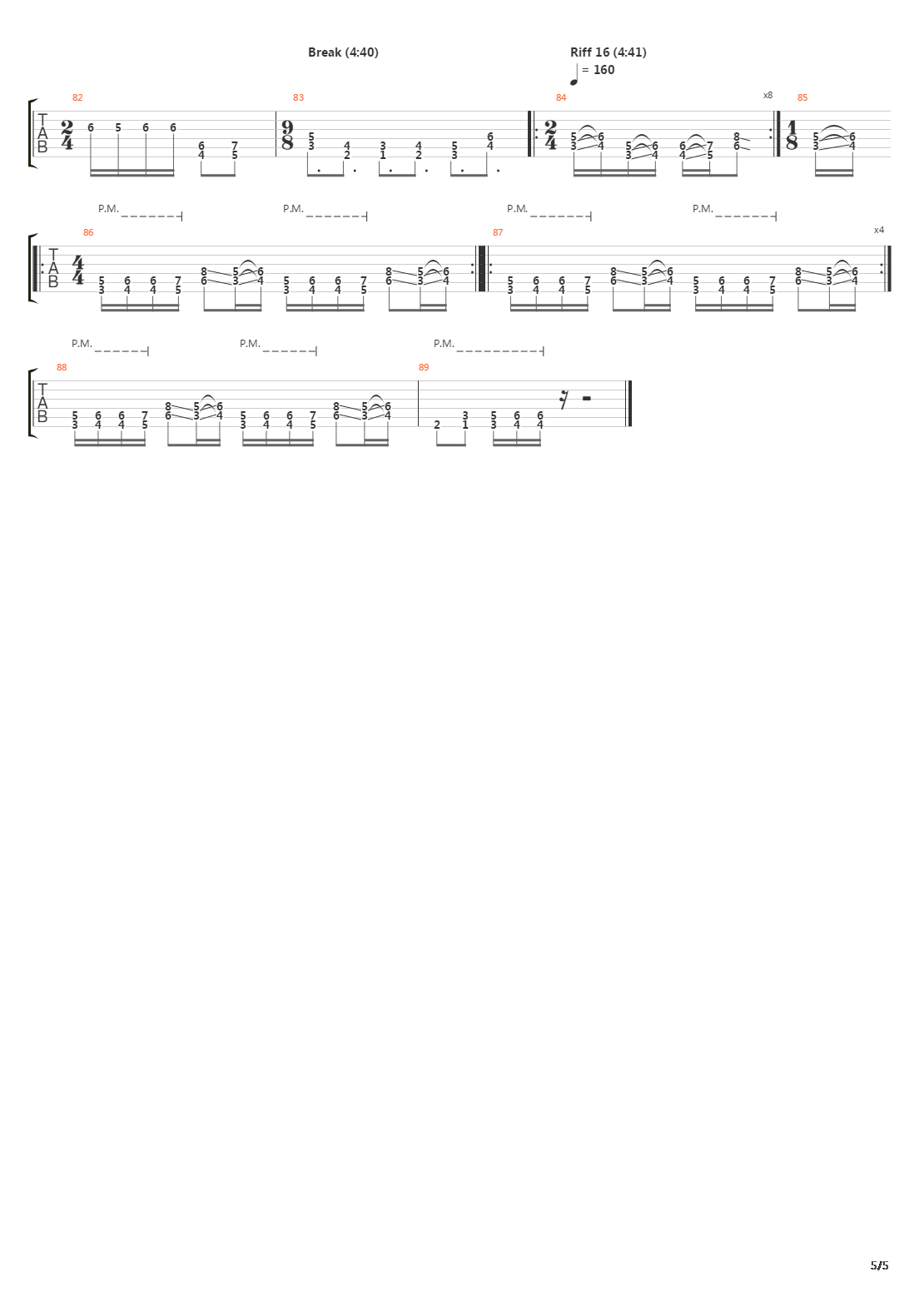 Emaciate吉他谱