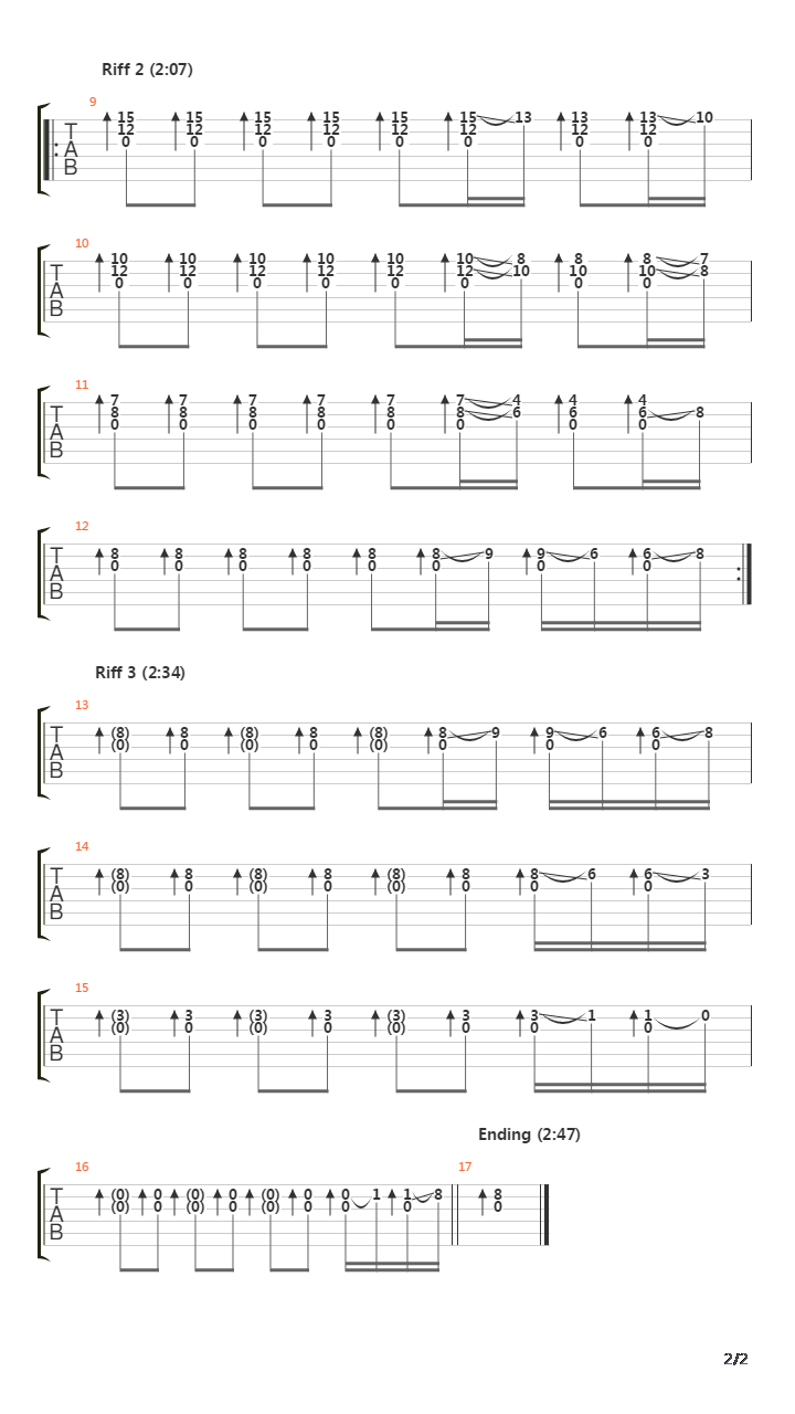 End吉他谱