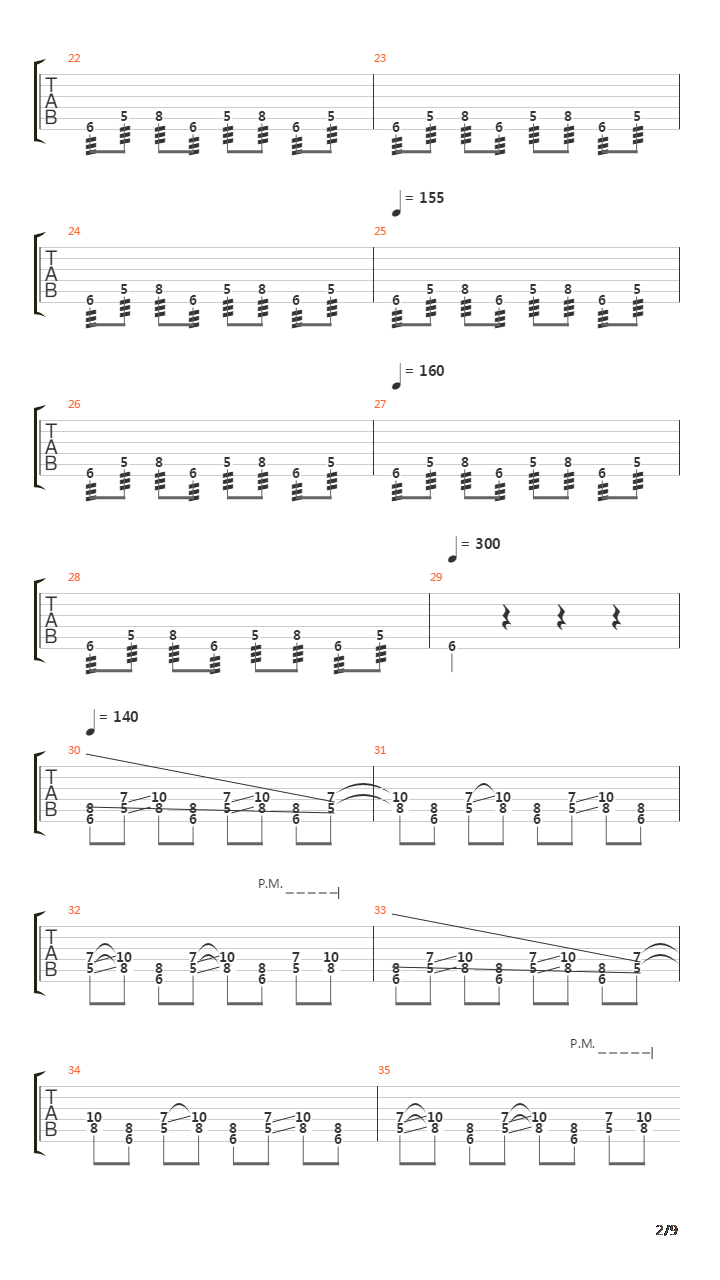 Phobophile吉他谱