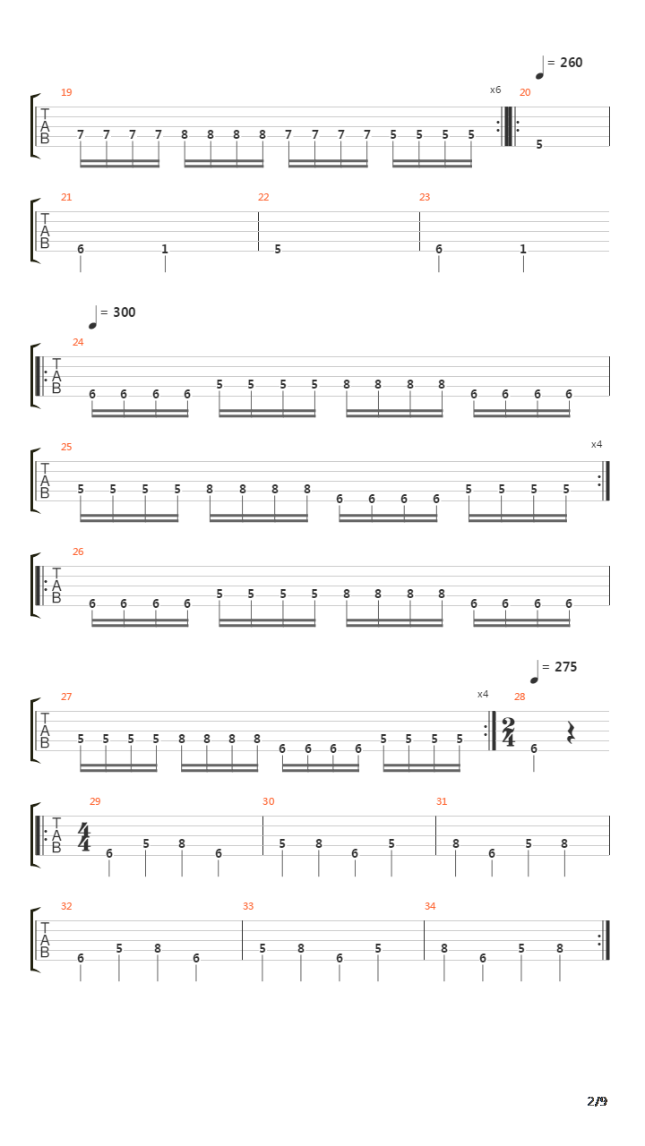 Phobophile吉他谱