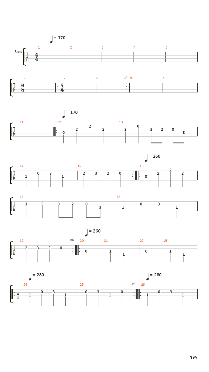 Phobophile吉他谱