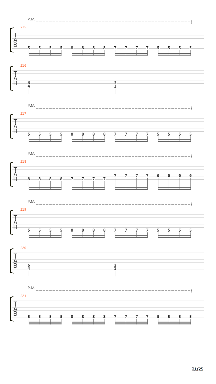 Phobophile吉他谱