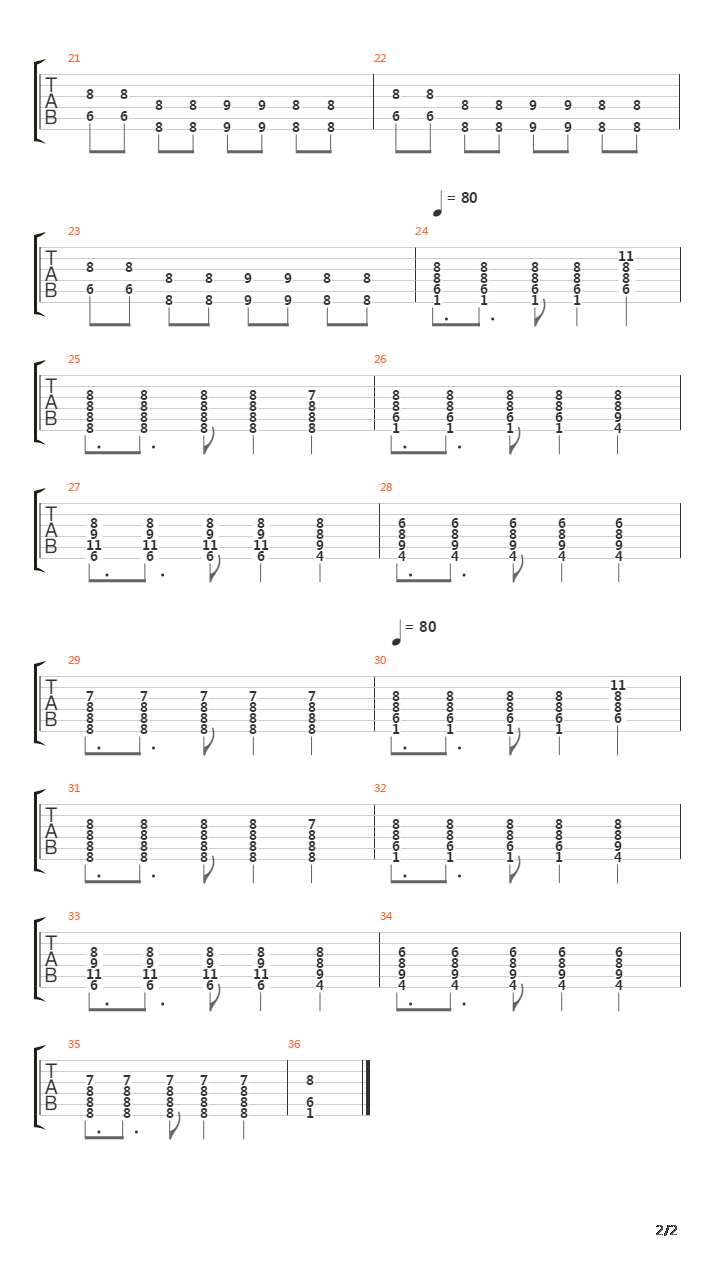 Adagio For Tron吉他谱