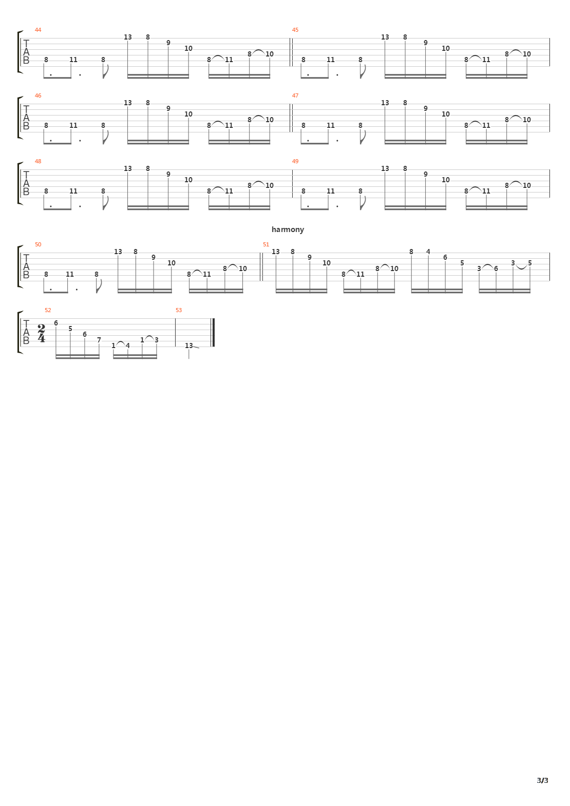 Derezzed吉他谱