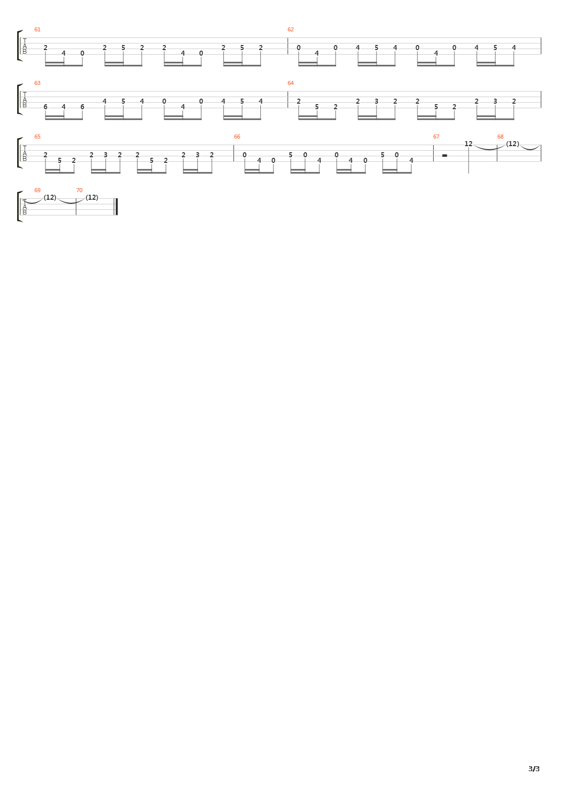 Outlands吉他谱