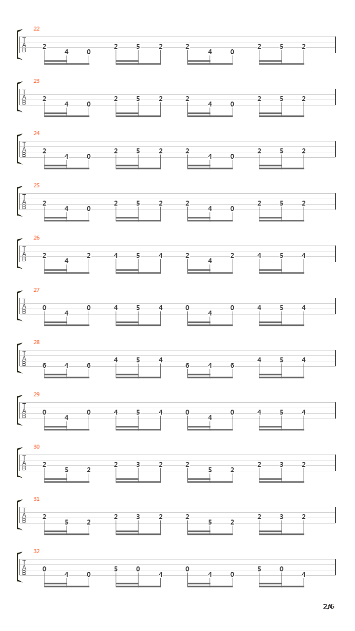 Outlands吉他谱