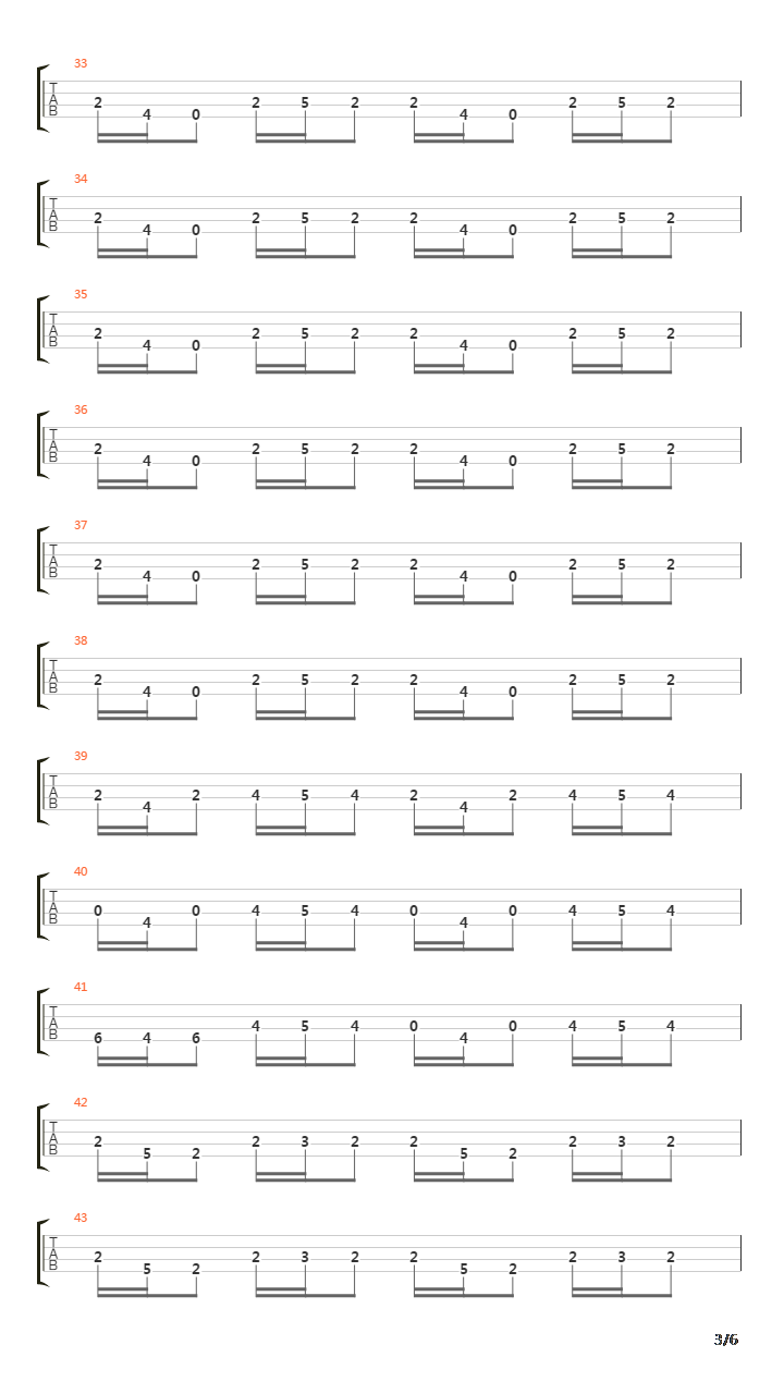 Outlands吉他谱