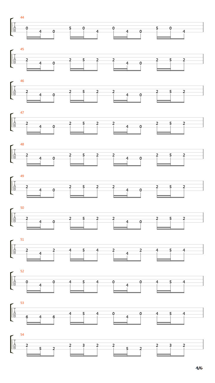 Outlands吉他谱