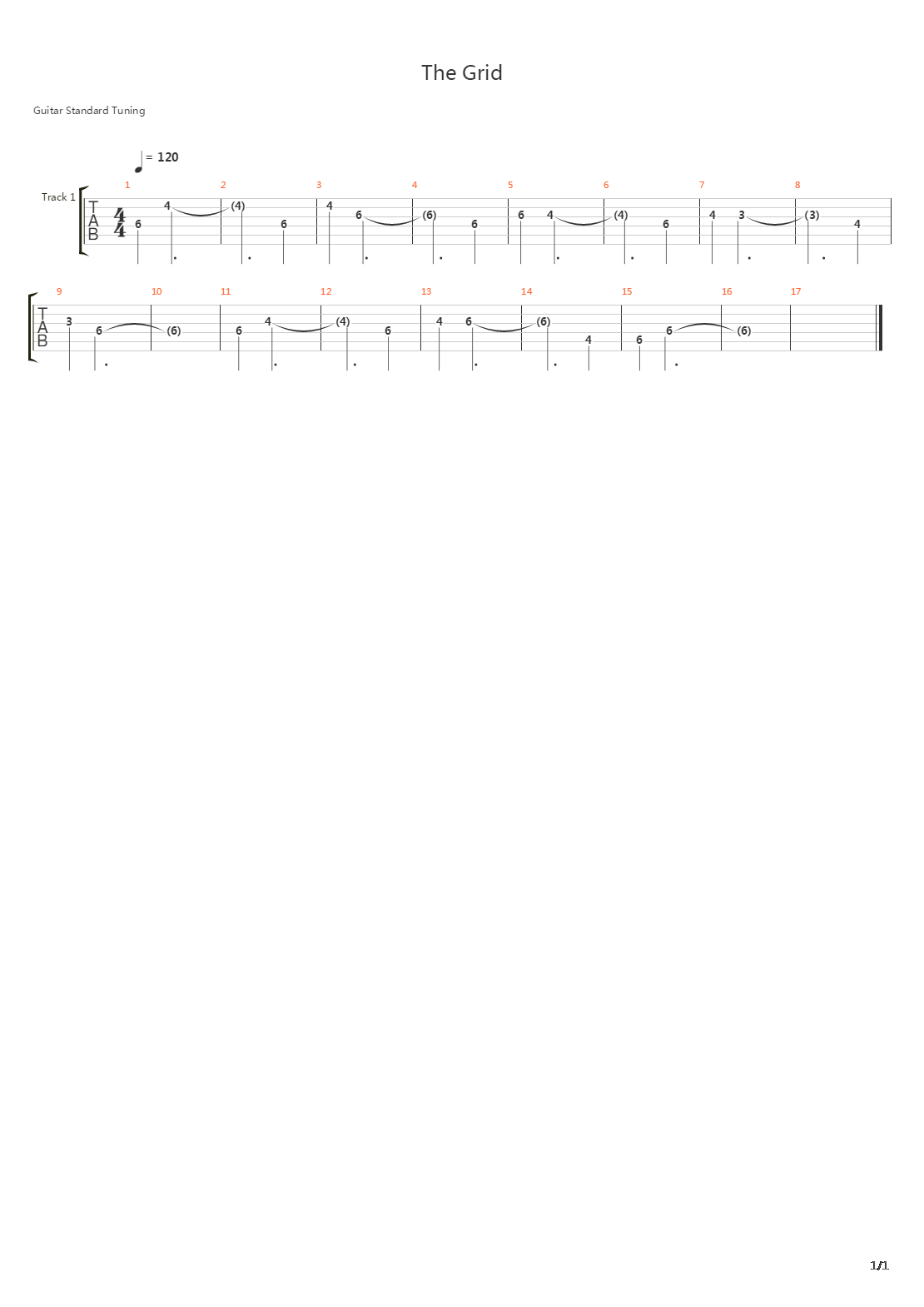 The Grid吉他谱