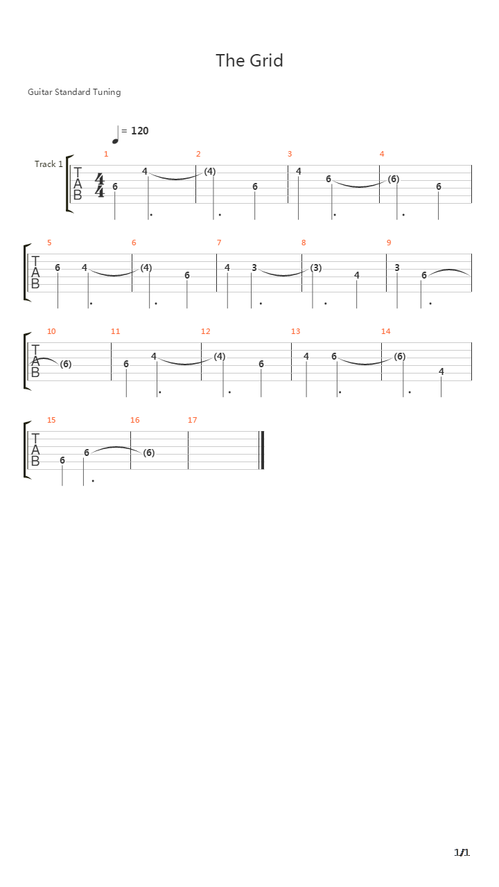 The Grid吉他谱