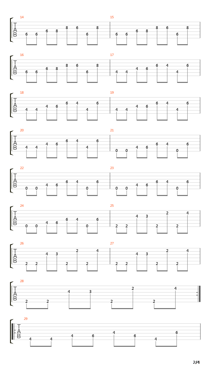 Tron End Titles吉他谱