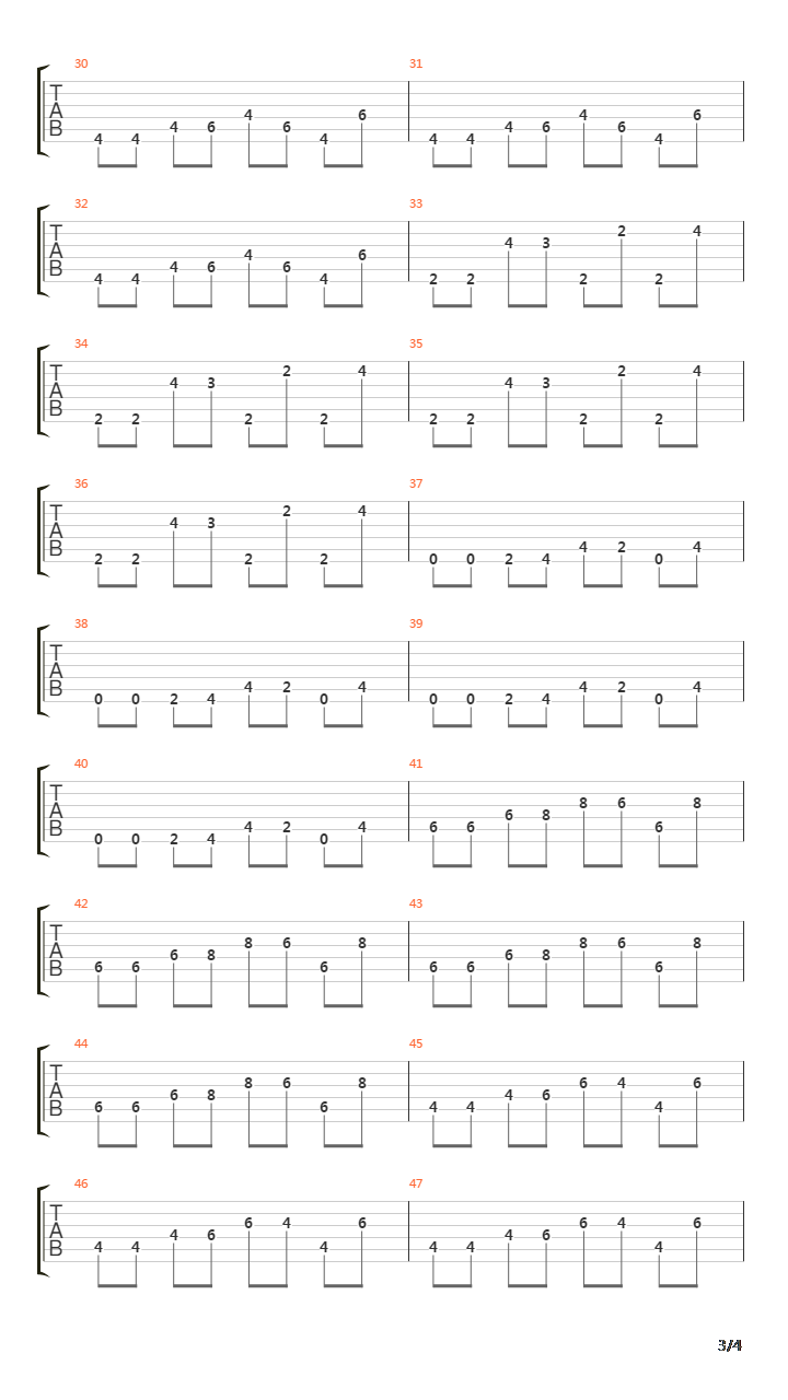 Tron End Titles吉他谱