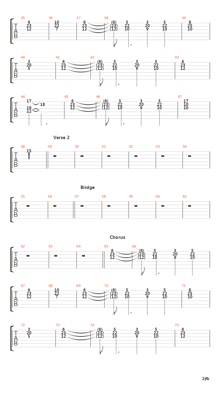 The Chariot吉他谱