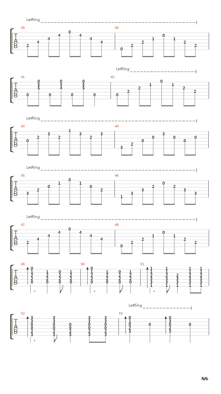 Wood Song吉他谱