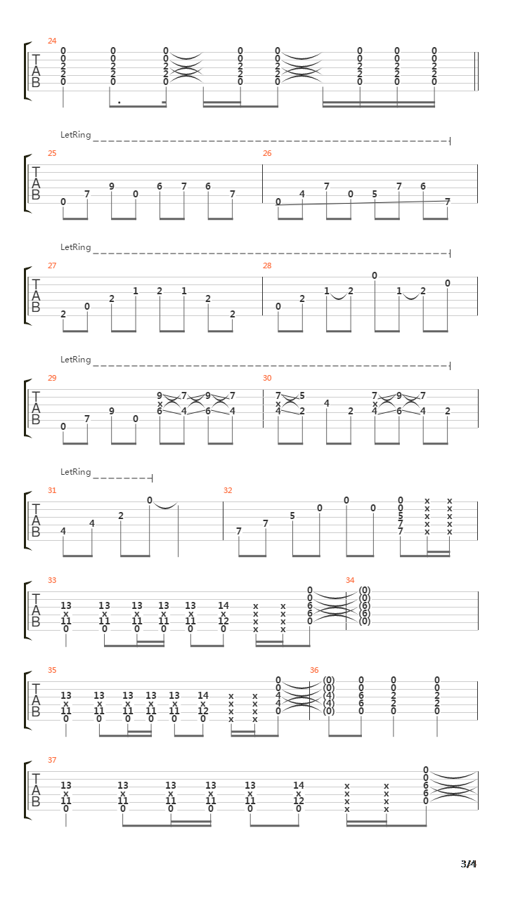 Standard Lines吉他谱