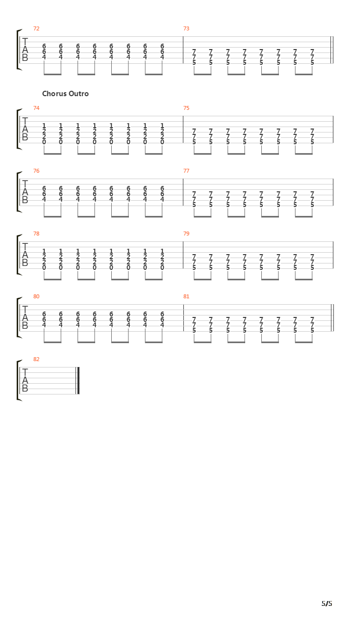 Stolen吉他谱