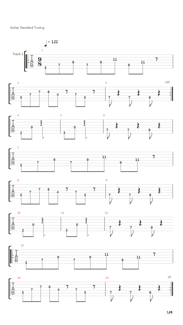 34吉他谱