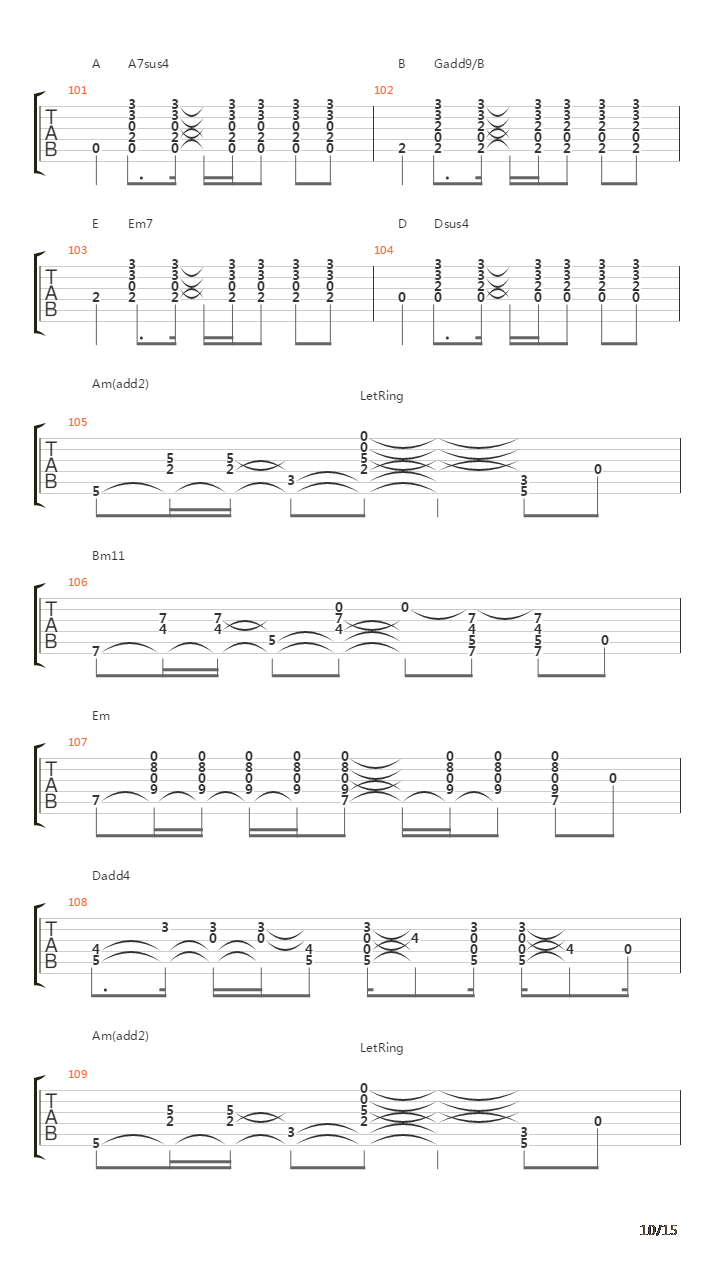 41吉他谱