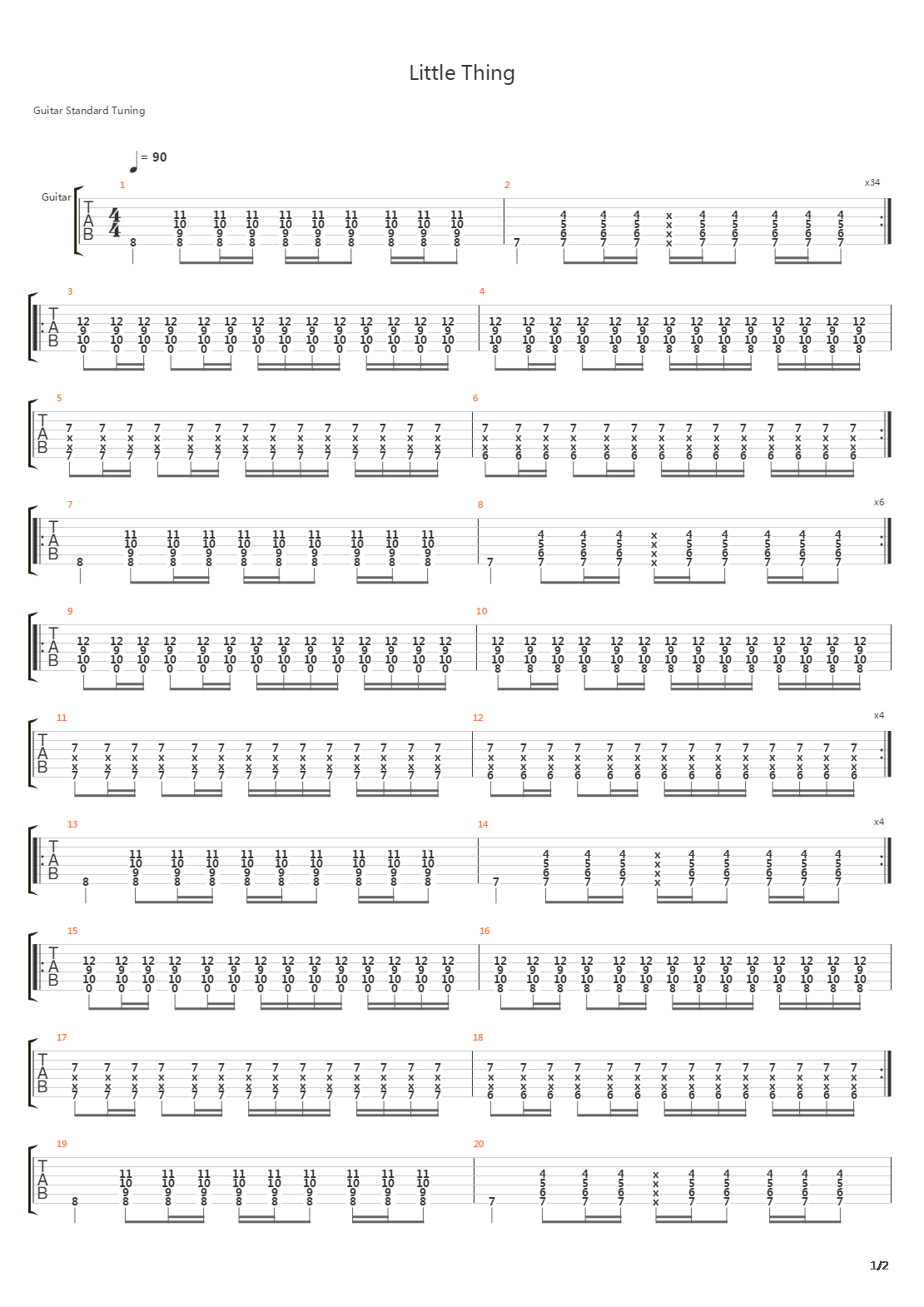 Little Thing吉他谱