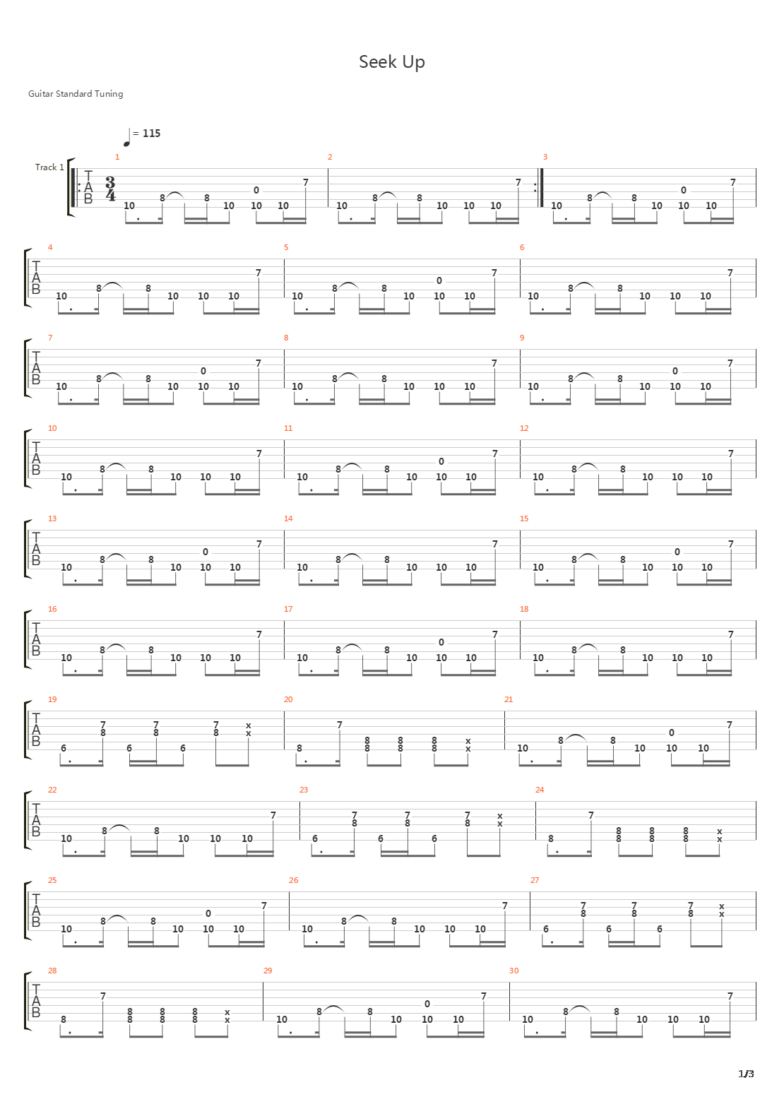 Seek Up吉他谱
